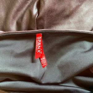 Spank Oxblood Faux Leather Leggings